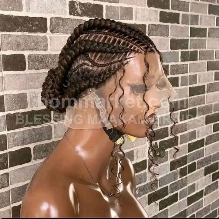 Elegant braided wig for sale